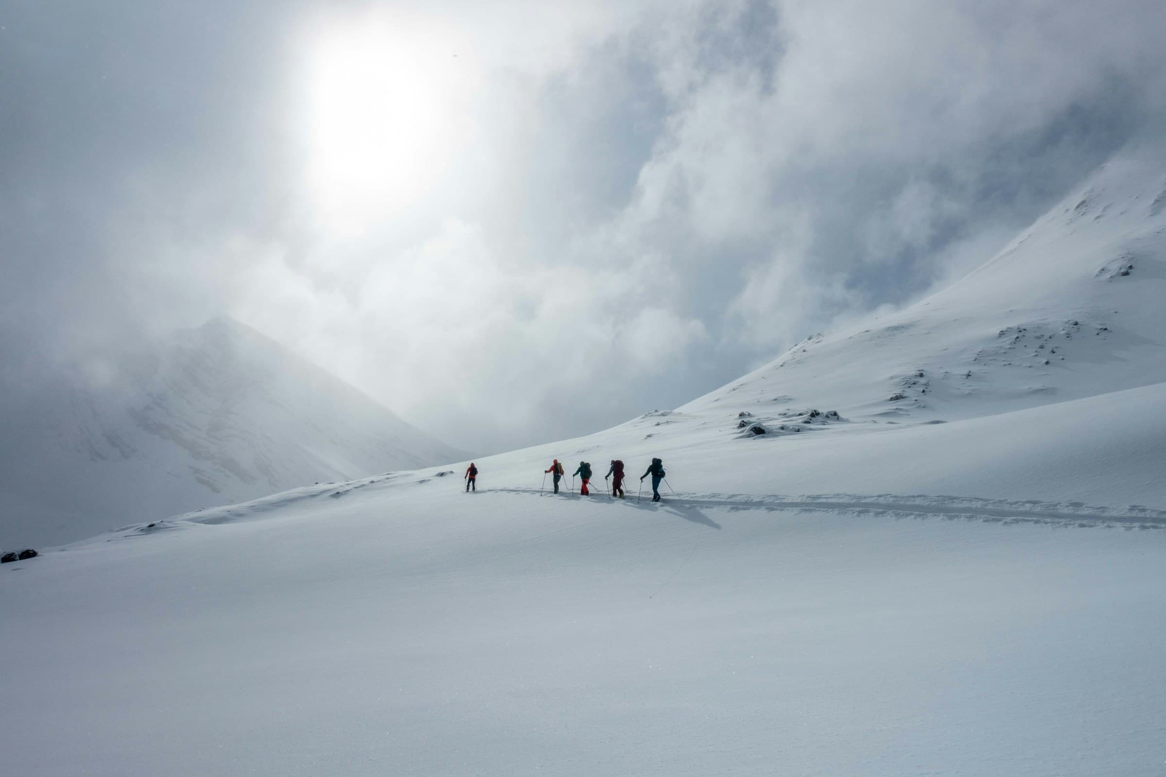Climbers in the high range