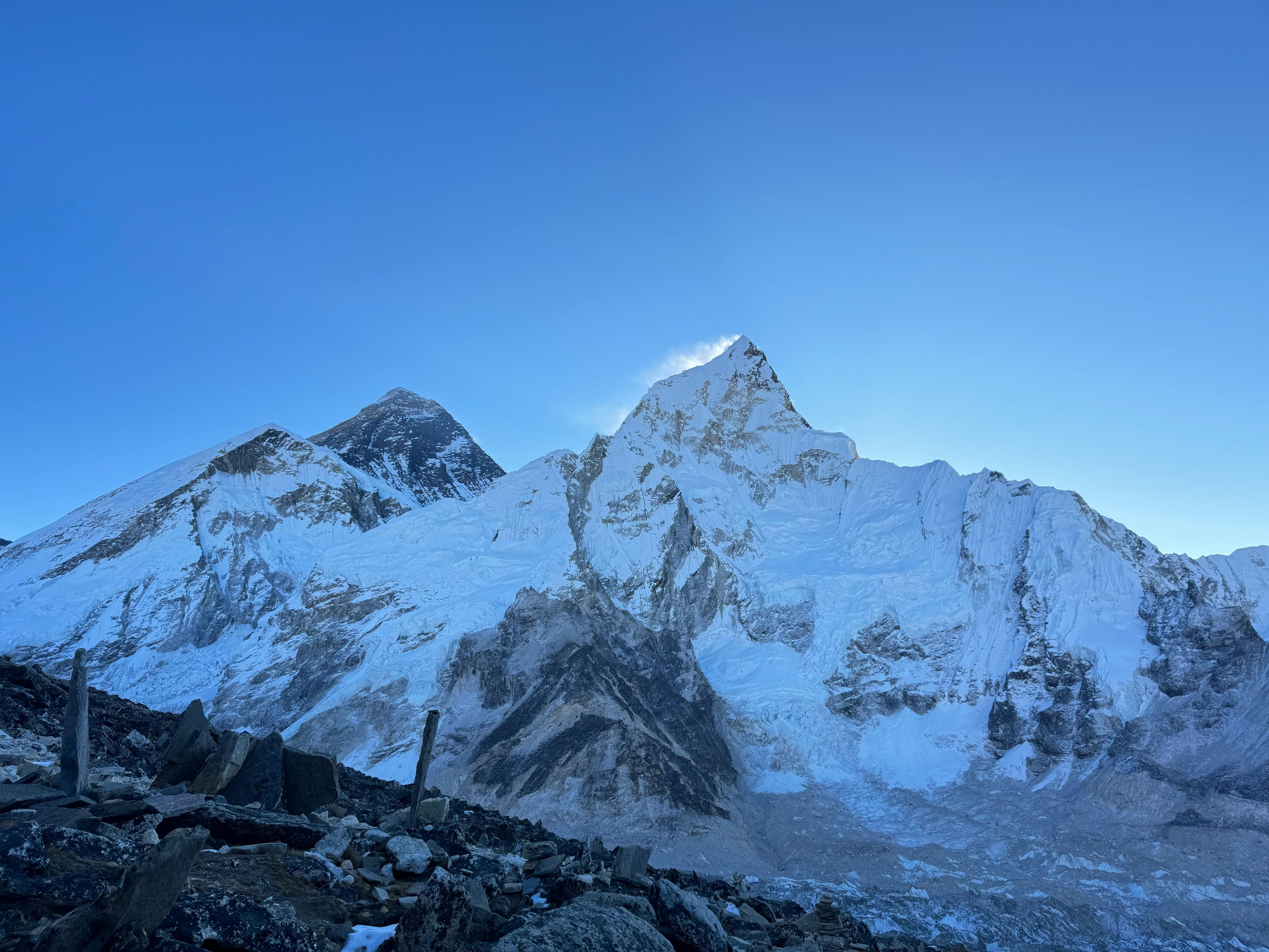 Himalayan summit silhouette
